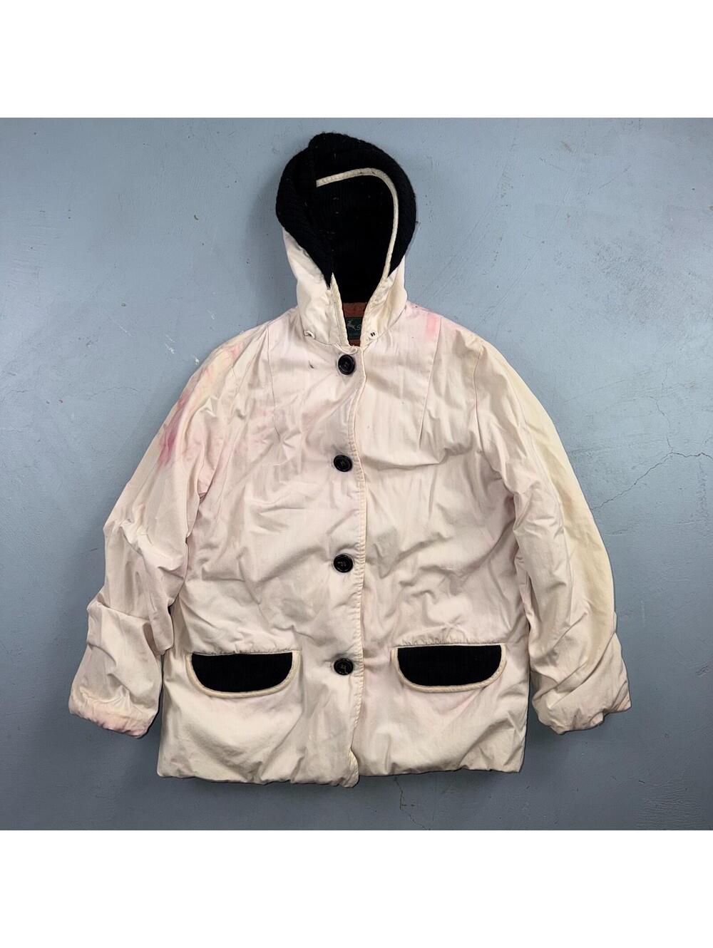 Vintage 50s White Stag Ski Jacket 1950s Rockabilly Stained Rare Puffer Quilt